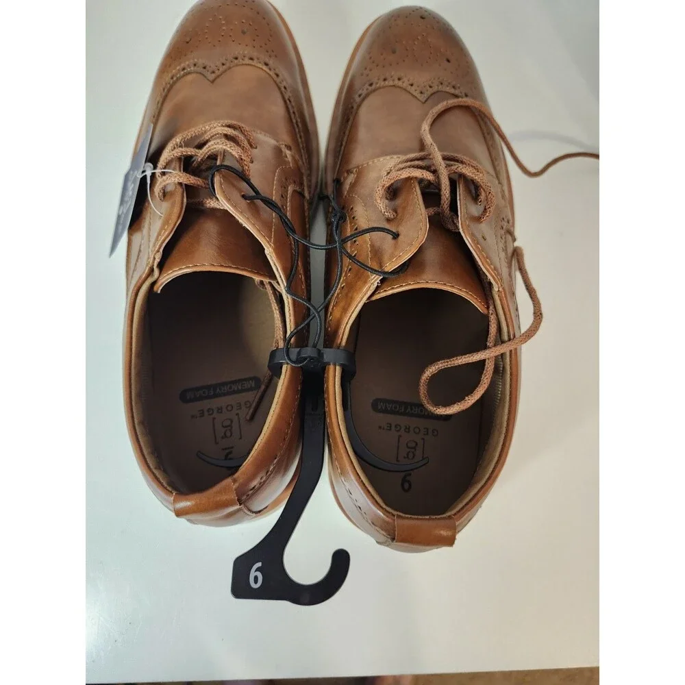 George Shoes Brown Jonaah Oxford Men’s Size 9 Lace Up New